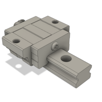 LSD30BK-F2S-H-B-M6 AIRTAC LOW PROFILE RAIL BEARING<br>LSD 30MM SERIES, HIGH ACCURACY WITH LIGHT PRELOAD (B), BOTTOM MOUNTING FLANGE - SHORT BODY